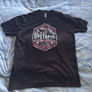 Topia Dark Lager Graphic Brown T-Shirt